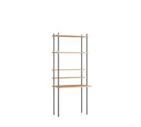 Shelving Workspace Bookcase Single Oak/ Black