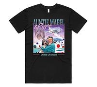 shem Auntie Mabel &Amp; Pippin Homage T-Shirt Tee Funny 90S Men UK Tv Show Come Outside-S Black
