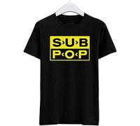 shem Sub Pop Records Men's Tees T-Shirt -L Black