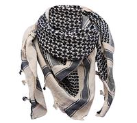 SHEMAGH SCARF ARMY ISSUE ARAB MILITARY FORCES SAS BIKER NECK WARMER (Sand, One Size)