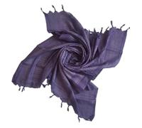 Shemagh Scarf Cotton Arab Head Cover Desert Palestinian Keffiyeh Tactical Army Scarf Hand Made (Plain Purple)