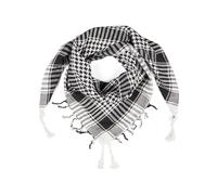 Shemagh Scarf for Men and Women - Black & White Cotton Desert Keffiyeh