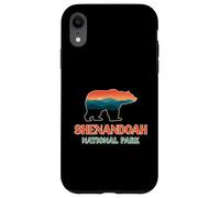 Shenandoah Mountain Scenery Inside A Bear Silhouette Retro Case for iPhone XR