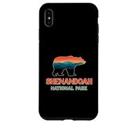 Shenandoah Mountain Scenery Inside A Bear Silhouette Retro Case for iPhone XS Max