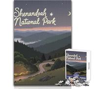 Shenandoah National Park 1000 Piece Jigsaw Puzzles for Adults Teenagers Creative Problem Solving Game Heartfelt Memorable Gift Idea Size 38x52cm