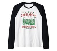 Shenandoah National Park Christmas Season Raglan Baseball Tee