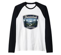 Shenandoah National Park Virginia Mountains River Nature Raglan Baseball Tee