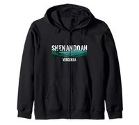 Shenandoah National Park Virginia Mountains Silhouette Zip Hoodie