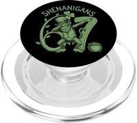 Shenanigans 6 7 Dabbing Monkey St. Patrick's Day 67 Green PopSockets PopGrip for MagSafe