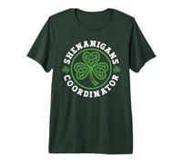 Shenanigans Coordinator Distressed Celtic Knot Shamrock Premium T-Shirt