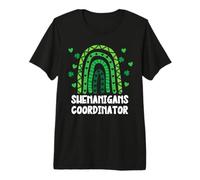 Shenanigans Coordinator St Patricks Day Green Rainbow Premium T-Shirt
