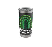 Shenanigans Coordinator St Patricks Day Green Rainbow Stainless Steel Insulated Tumbler