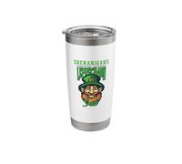 Shenanigans Make This Leprechaun Smile St Patricks Day Stainless Steel Insulated Tumbler