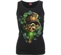Shenanigans Sleeveless Top Spiral Direct Black L
