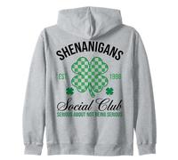 Shenanigans Social Club Serious About Fun 1998 Zip Hoodie