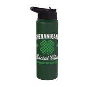 Shenanigans Social Club Serious About Not Being Serious Stainless Steel Insulated Water Bottle