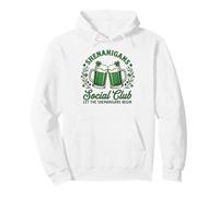 Shenanigans Social Club St Patricks Day Green Beer Pullover Hoodie