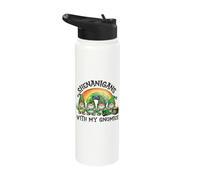 Shenanigans with My Gnomies - St Patricks Day Stainless Steel Insulated Water Bottle