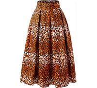 SHENBOLEN Women African Traditional Costume Ankara Print Skirt Dashiki Long Skirts, O, XL
