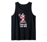 Sheng Dan Lao Ren Chinese Heritage Christmas Festive Gift Tank Top