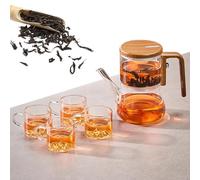 SHENG EN Innovessa Tea Pot - Gianixi Borosilicate Glass Magnetic Teapot 740ml, 2025 New Innovessa Magic Teapot, Enchanti Tea Pot, Sereno Filtration Teapot Set, Removable Magic Teapot for Loose Tea