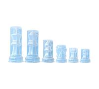 SHENGANG Silicone Chess Piece Molds Chess Resin Mold Set Chess Board Game Mould Silicone Material Hand-Making Supplies For Crafts Chess Silicone Molds For Epoxy Resin