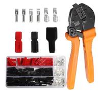 Shengbowi 15/30/45 Amp Connectors Assortment Quick Disconnect Battery Modular Terminals AWG10-20 Red Black Connect Set Kit Wire Crimping Tool DC Power Crimper Ratchet Pliers