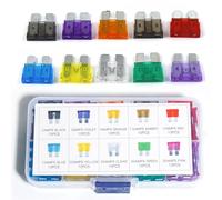 Shengbowi Blade Fuses Auto Mini Assortment Kit Puller 2A 3A 5A 7.5A 10A 15A 20A 25A 30A 35A Fuses Automotive Replacement Car Truck Boat Motorcycle SUV RV