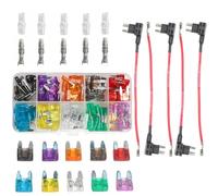 Shengbowi Blade Fuses Car Assortment Kit 12V Blade Add a Circuit Tap Adapter Automotive Standard LED Auto Holder Mini Marine RV Camper Boat Truck (2A 3A 5A 7.5 A 10A 15A 20A 25A 30A 35A)