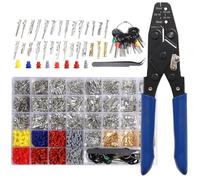 shengbowi Connector Pins Kit Terminal Pin Automotive Car Electrical 1/1.5/1.8/2.2/2.3/2.5/2.8/3.5mm Male&Female Wire Seals Removal Tool kit Motorcycle ATV Wire Non-Insulated Plug Crimp tools Set