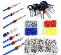 shengbowi Connector Pins Terminal Automotive Car Electrical 1/1.5/1.8/2.2/2.8/3.5mm Wire Removal Non-Insulated Plug Male Female Crimp…