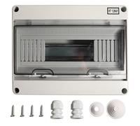 Shengbowi Distribution Protection Box MCB 12 Way IP65 Waterproof DIN Rail Mounted Indoor & Outdoor Electrical Enclosure Consumer Unit Surface-mounted Circuit Breaker Boxes