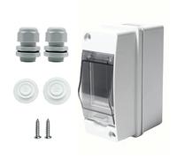 Shengbowi Distribution Protection Box MCB 2 Way IP65 Waterproof DIN Rail Mounted Indoor & Outdoor Electrical Enclosure Consumer Unit Surface-mounted Circuit Breaker Boxes