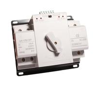 Shengbowi Dual Power Automatic Transfer Switch ATS 2P 125A 230V DIN Rail for Solar & UPS Uninterrupted Changeover AC CB Toggle Double Municipal Electricity Inverter