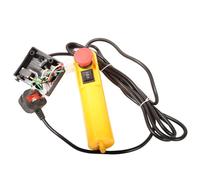 Shengbowi Electric Hoist Lift Controller Waterproof Emergency Stop Switch | 220V Industrial Overhead Crane Truck Lifting Equip Remote Control Box Up Down Arrow Push Button Industrial Lifting
