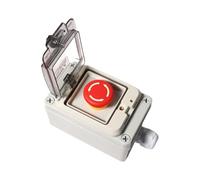 Shengbowi Emergency Stop Button Box IP67 Waterproof Push Anti-Misoperation ABS Housing for Outdoor Industrial Control E Indoor and Electrical Communication Fire Equipment