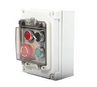 Shengbowi Push Button Switch Box IP67 Waterproof ABS Emergency Stop Red/Green Start/Stop Industrial Outdoor Use