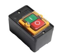 Shengbowi Waterproof Push Button Switch: 10A AC220V/380V Self-Lock Cutting Machine Bench Drill Dustproof KAO-10KH with Transparent Cap