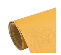 SHENGG Self-adhesive Leather for Car Interior Repair Patches Large Size PVC Fabric Stickers Carinterior Sofa Home Refurbishment(Yellow,50x137cm)