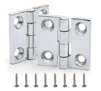 SHENGHUISS Boat Door Square Hinge Strap Marine Grade 2" x 2" Hatch Hinge 316 Stainless Steel Casting Hinge w/Fasteners for Boat, RVs