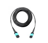 SHENGJIELIU 12 Cores MPO-MPO Armored Patch Cord - Single-Mode Outdoor LSZH TPU Optical Cable with PDLC Cover - B Polarity - 250m/300m Lengths(LSZH both male 300m)