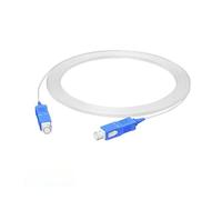 SHENGJIELIU SC UPC Indoor Transparent Fiber Optic Cable G657A2 Invisible Singlemode Single Core Jumper Household Extension line(500m 1pc with drum)