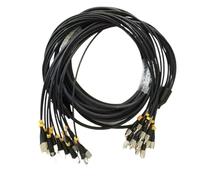 SHENGJIELIU TPU Armored Optical Cable,OM3 Multimode, 2/4/6/8/12 Cores,LC,SC,FC,ST,UPC,A Flexible Fiber Optic Jumper, FTTH,50m,60m,70m,80m(4core LC-LC 70m)