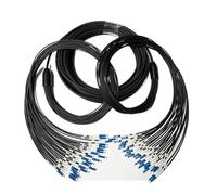 SHENGJIELIU TPU Field Armored Fiber Optic Jumper,24-core,single-mode, Super Soft, Wear-resistant Anti-mouse Bite, LC To SC-FC-ST,5m,10m(SC-SC 10 meters)