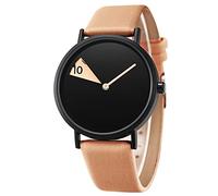 SHENGKE Creative Ladies Watche Ultra-Thin Leather Strap Fashion Quartz Minimalist Women Watch Waterproof Brown
