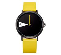 SHENGKE Creative Watch Ultra-Thin Strap Casual Fashion Quartz Minimalist Watch Yellow