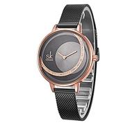 SHENGKE Ladies Watch Mesh Band Crystal Luxury Ladies Quartz Wrist Watch Girl Dress Wrist Watch