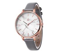 SHENGKE Marble Watch Quartz Ultra-Thin Minimalist Watch for Women Creative Lady Watches Waterproof,Relogio