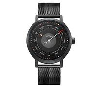 SHENGKE SINOBI Business Watches Men Fashion Original Design Watch Men Steel Mesh Men's Watch Clock Relogio Masculino Creative Wristwatch, S9809G-Black, sport