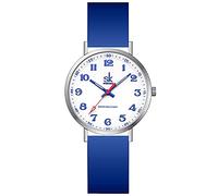SHENGKE SK Ultra Thin Fashion Scrub Women Watch for Medical Professionals,Nurses,Doctors,Students Watch with Easy Read Dial,Colorful Silicone Band (Blue)